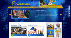 Desktop Screenshot of forocivico.com