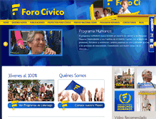 Tablet Screenshot of forocivico.com